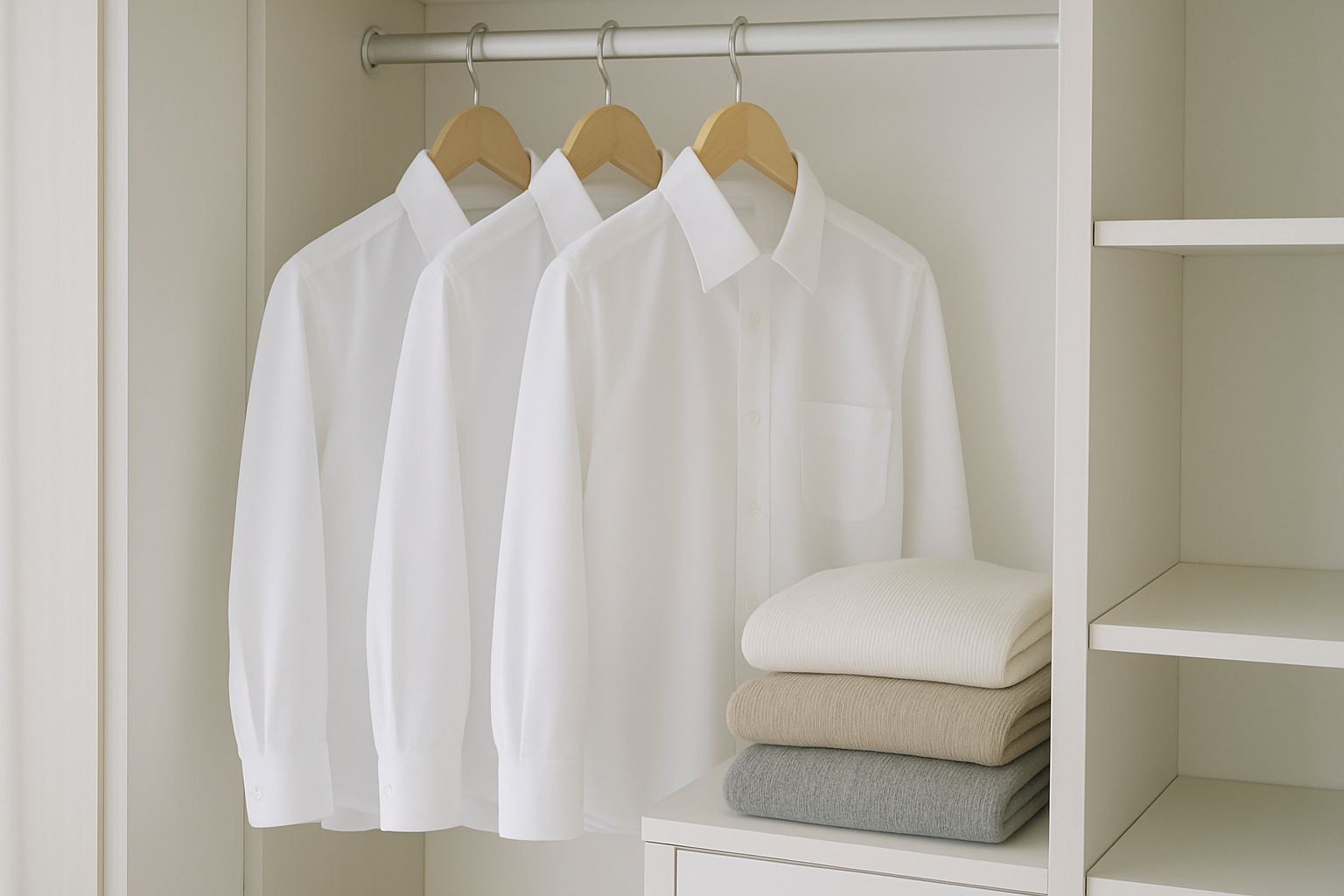 출근 전 5분을 살리는 와이셔츠·니트 다림질과 옷 보관 완벽 가이드